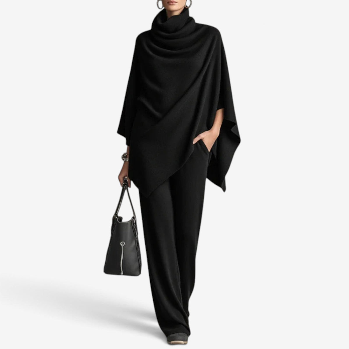 Cassandra™ Draperet Poncho Bukse-Sett