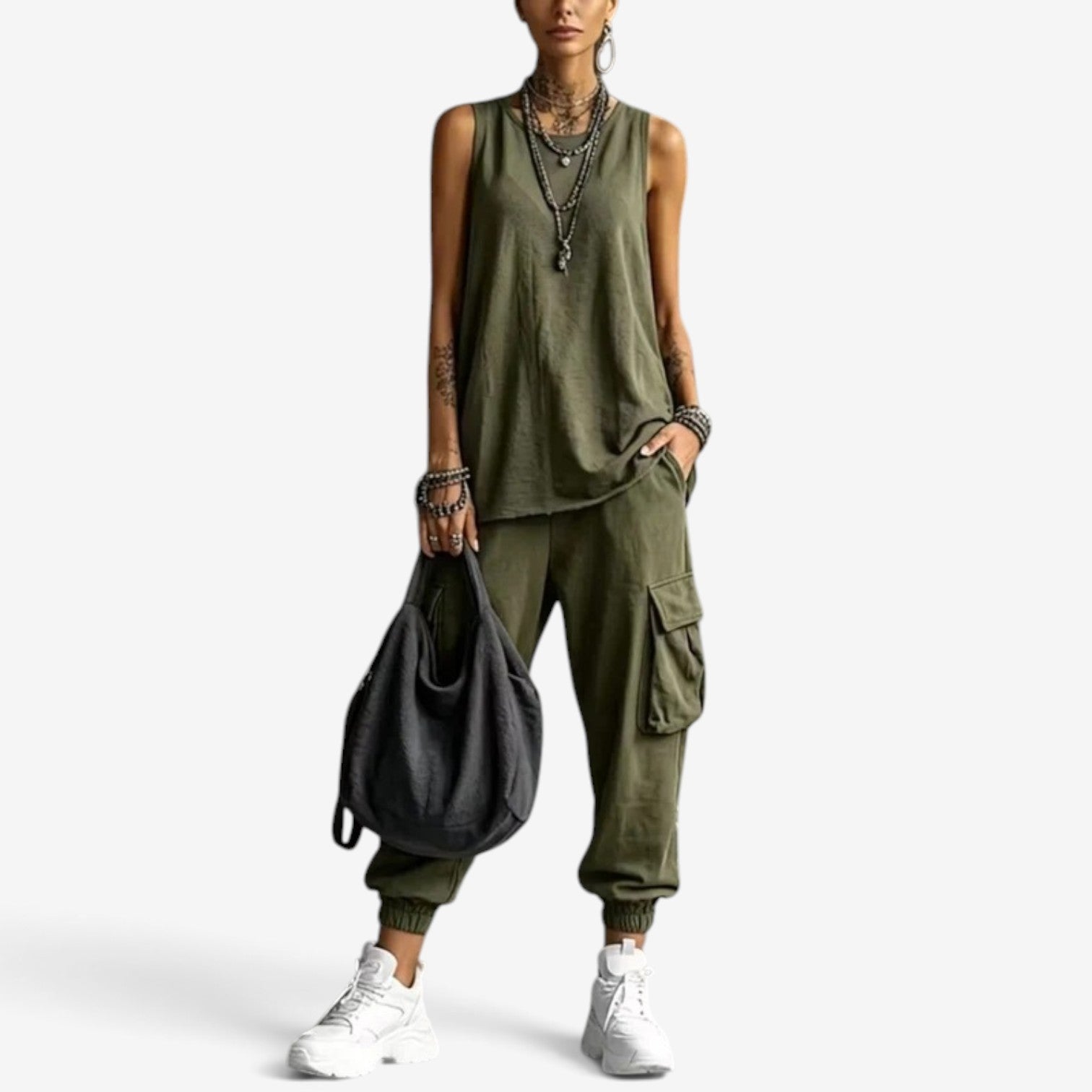 Ellie™ Todelt ermeløs topp