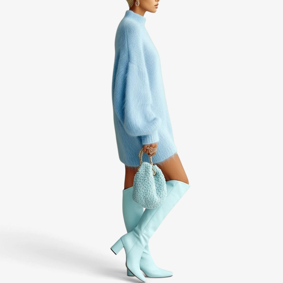 Noemie™ Fuzzy strikkjole