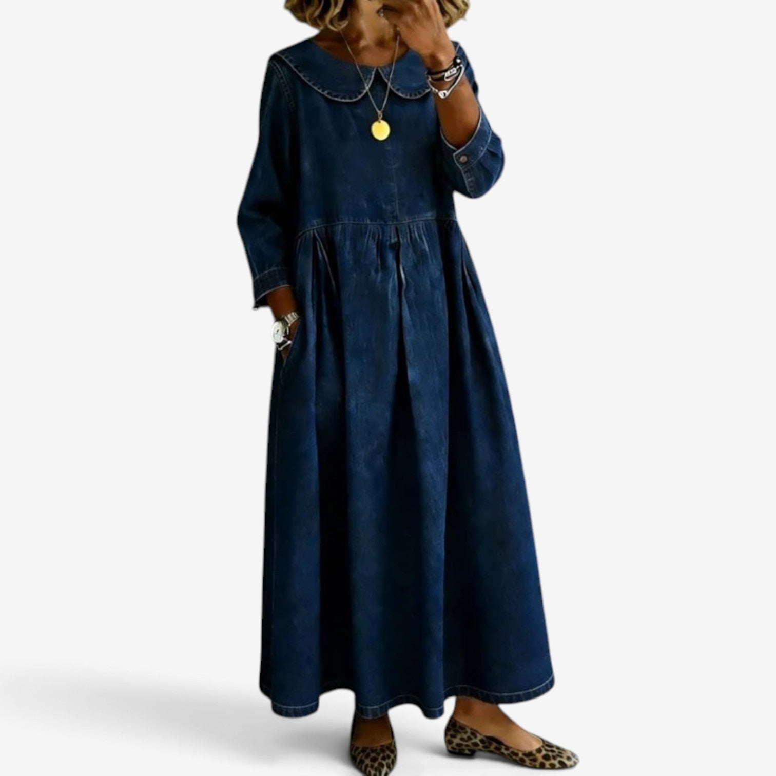 Cecilla™ Lang denimkjole