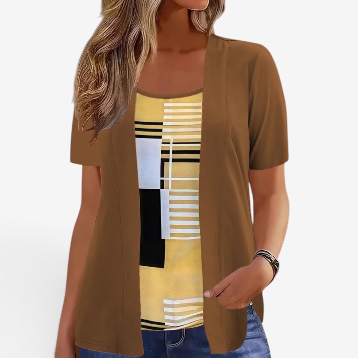 Shalaine™ Kortermet bluse
